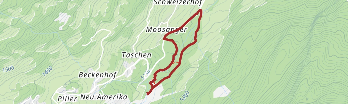 Route map: 3) Klausboden - Rundwanderung